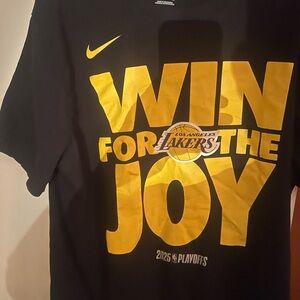 Nike Lakers Playoffs Black Tee